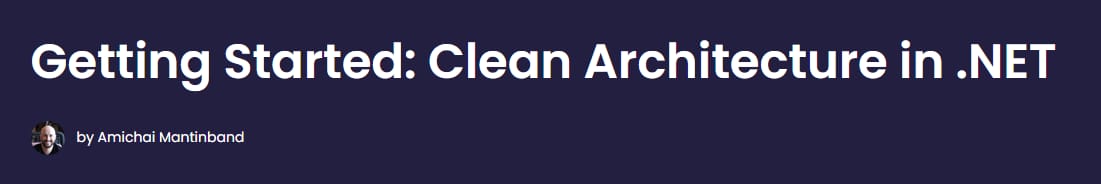 الصور · Dometrain – Getting Started: نظيفة الهندسة المعمارية .NET 2024-2