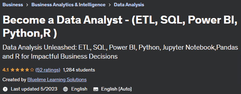 Pictures · Udemy — Become a Data Analyst – (ETL, SQL, Power BI, Python,R ) 2023-5