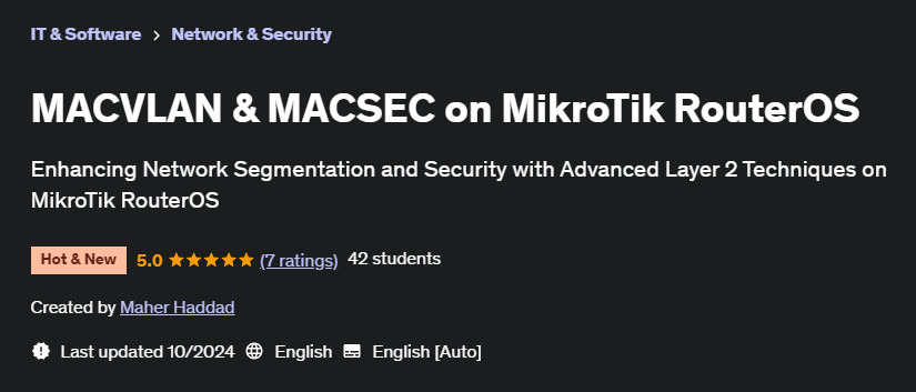 Pictures · Udemy — MACVLAN & MACSEC on MikroTik RouterOS 2024-8