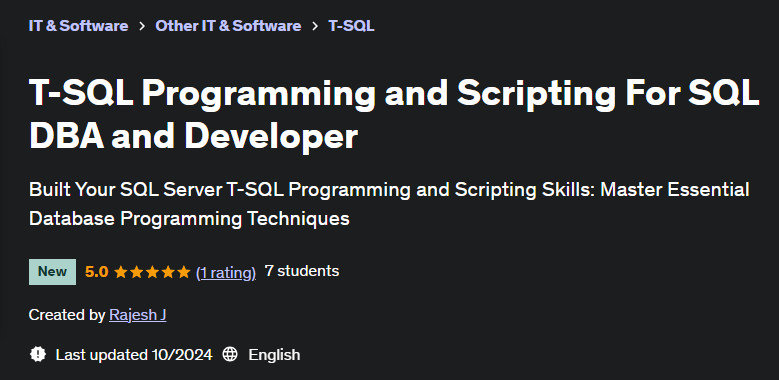 Pictures · T-SQL Programming and Scripting For SQL DBA and Developer 2024-10