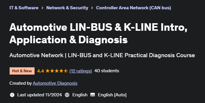 Pictures · Automotive LIN-BUS & K-LINE Intro, Application & Diagnosis 2024-11