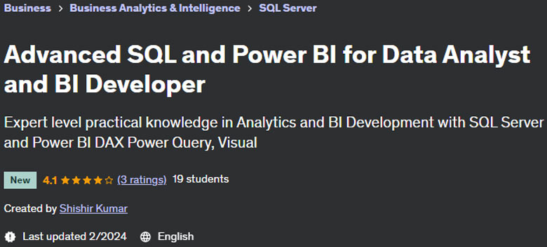 Pictures · Advanced SQL and Power BI for Data Analyst and BI Developer 2024-2