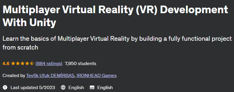 Pictures · Udemy — Multiplayer Virtual Reality (VR) Development With Unity 2022-11