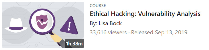Pictures · LinkedIn — Ethical Hacking: Vulnerability Analysis 2019-9