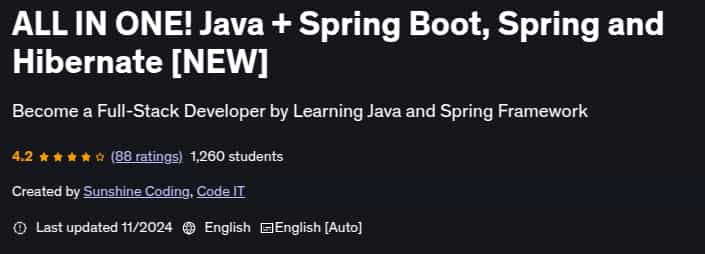 图片 · 所有在一个! Java + Spring Boot, Spring and Hibernate [新] 2024-11