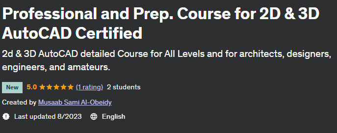 Pictures · Udemy — Professional and Prep. Course for 2D & 3D AutoCAD Certified 2023-8