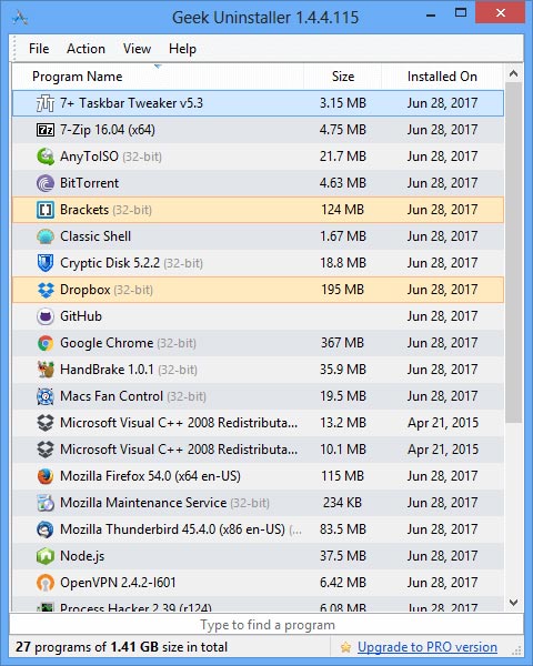 Pictures · Geek Uninstaller 1.5.2.165