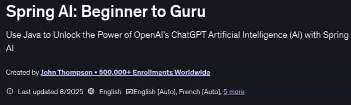 Pictures · Udemy — Spring AI: Beginner to Guru 2025-8