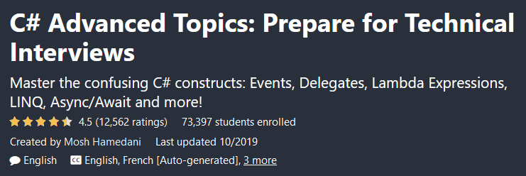 Pictures · Udemy — C# Advanced Topics: Prepare for Technical Interviews 2018-6