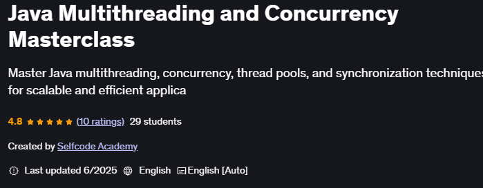 Pictures · Java Multithreading and Concurrency Masterclass 2025-6