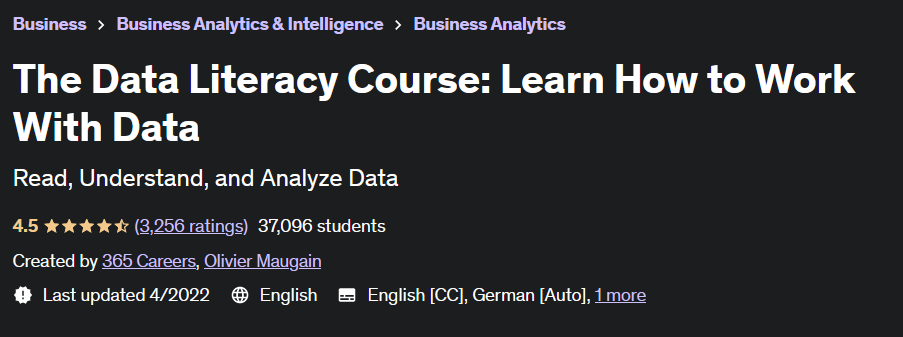 Pictures · Udemy — The Data Literacy Course: Learn How to Work With Data 2022-4