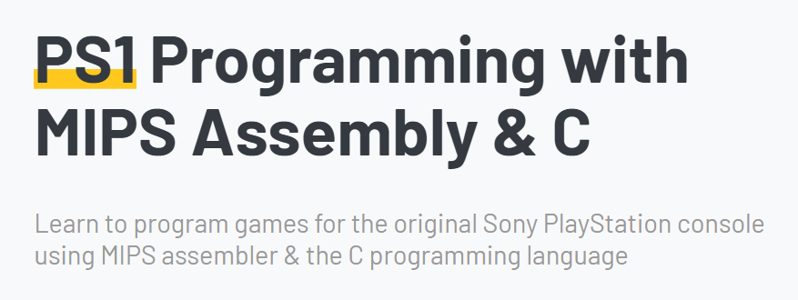 चित्र · Pikuma – MIPS Assembly & C के साथ PS1 प्रोग्रामिंग 2025-1