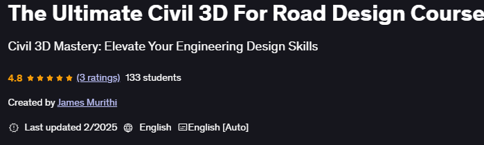 Bilder · Die Ultimate Civil 3D für Road Design Kurs 2024-10