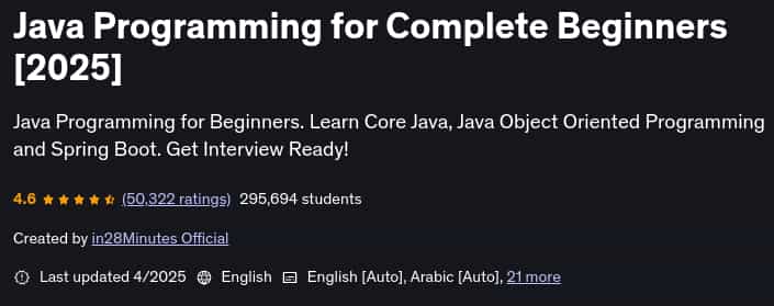 Pictures · Java Programming for Complete Beginners [2025] 2025-8