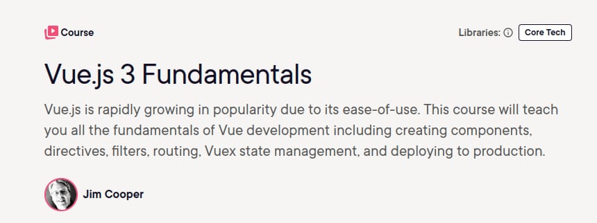 Pictures · Pluralsight — Vue.js 3 Fundamentals 2025-7