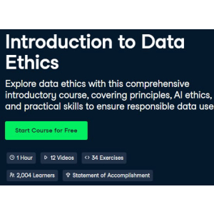 Datacamp — Introduction to Data Ethics 2023-11