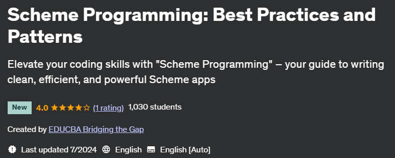 Pictures · Udemy — Scheme Programming: Best Practices and Patterns 2024-7