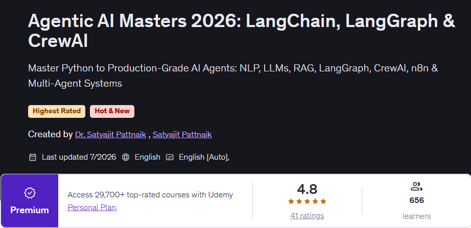 이미지 · 에이전트형 AI 마스터 2026랭크하인에 대하여 LangGraph & 승무원 2026-7