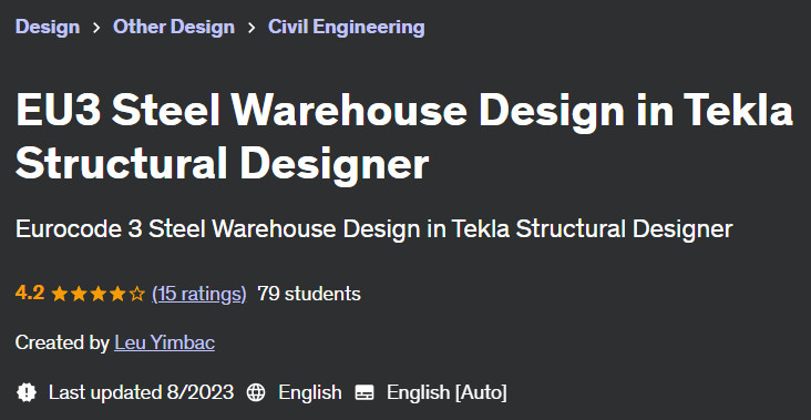 Pictures · Udemy — EU3 Steel Warehouse Design in Tekla Structural Designer 2023-7