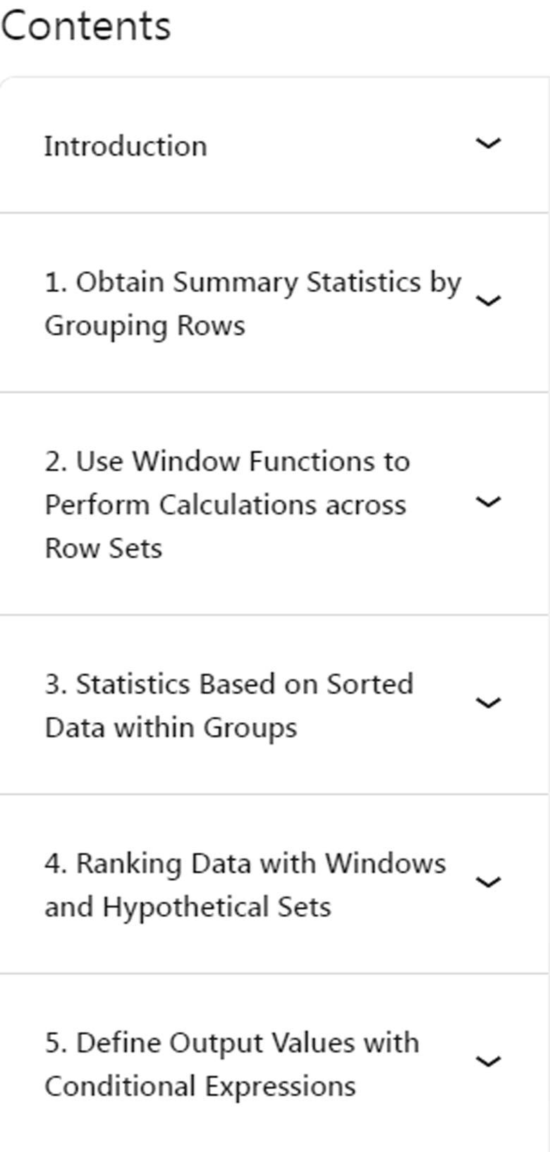 Course topics · PostgreSQL: Advanced Queries 2022-9