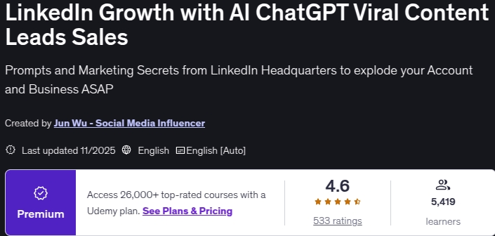 Pictures · Udemy — LinkedIn Growth with AI ChatGPT Viral Content Leads Sales 2025-11