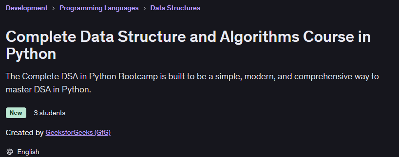 Bilder · Vollständige Datenstruktur und Algorithmen Kurs in Python 2025-12
