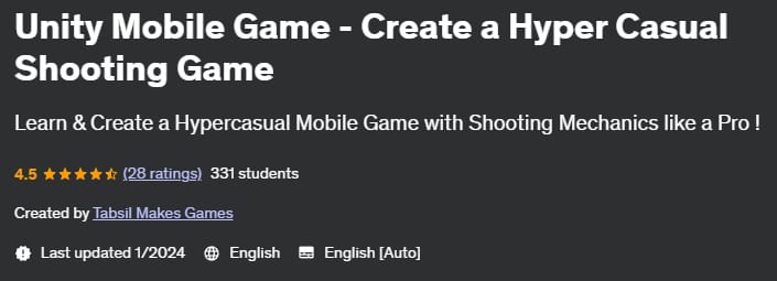 Pictures · Unity Mobile Game – Create a Hyper Casual Shooting Game 2023-7