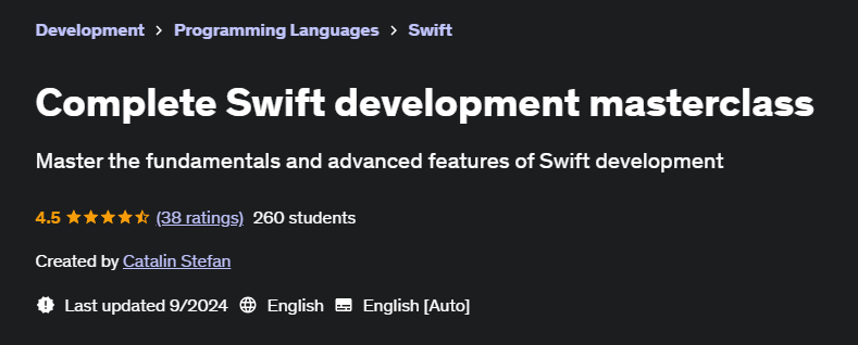 Pictures · Udemy — Complete Swift development masterclass 2024-9