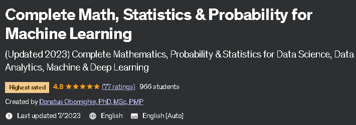 Pictures · Udemy — Complete Math, Statistics & Probability for Machine Learning 2023-6