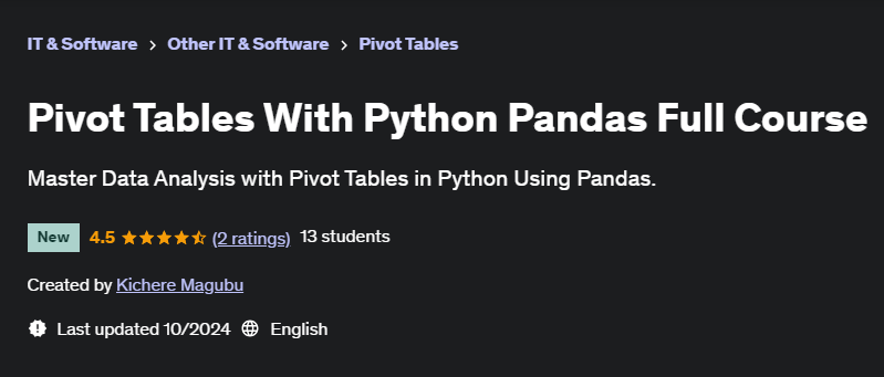 Pictures · Udemy — Pivot Tables With Python Pandas Full Course 2024-9