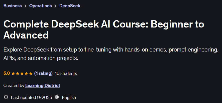 Imágenes · Completos de DeepSeek AI Curso: Inicio a Avanzado 2025-9