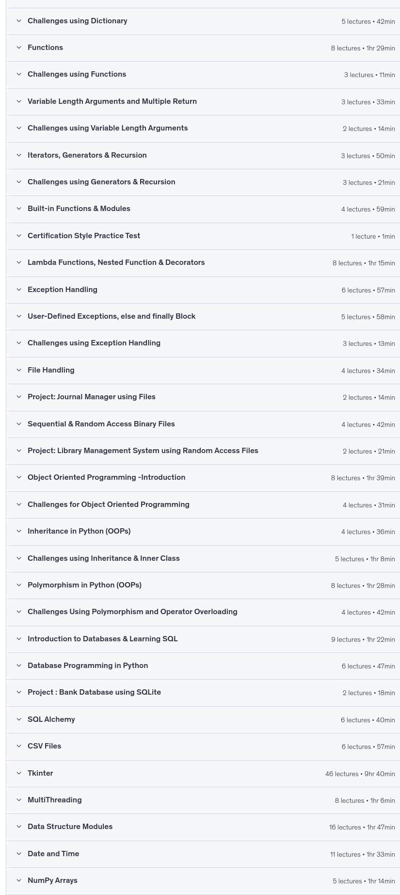 Course topics · Learn Python Programming – Beginner to Master 2026-6