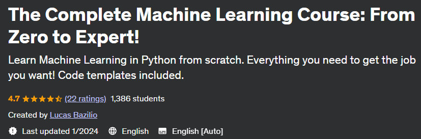 Pictures · The Complete Machine Learning Course: From Zero to Expert! 2023-2