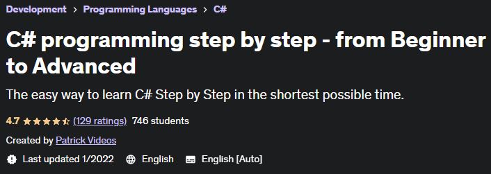 Pictures · Udemy — C# programming step by step – from Beginner to Advanced 2022-1