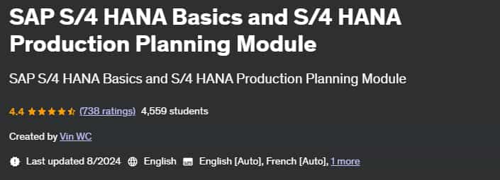 Pictures · Udemy — SAP S/4 HANA Basics and S/4 HANA Production Planning Module 2024-7