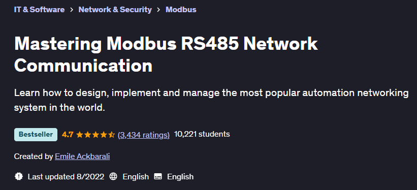 الصور · نظام الاتصالات الشبكية Modbus RS485 2019-8