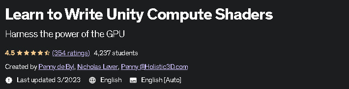 Pictures · Udemy — Learn to Write Unity Compute Shaders 2021-3
