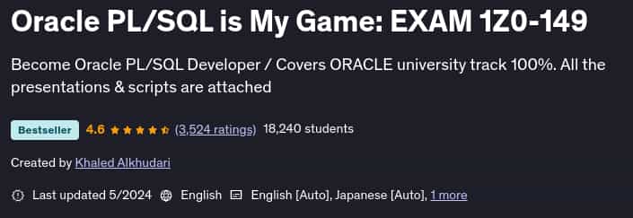 Pictures · Oracle PL/SQL is My Game: EXAM 1Z0-149 2024-5