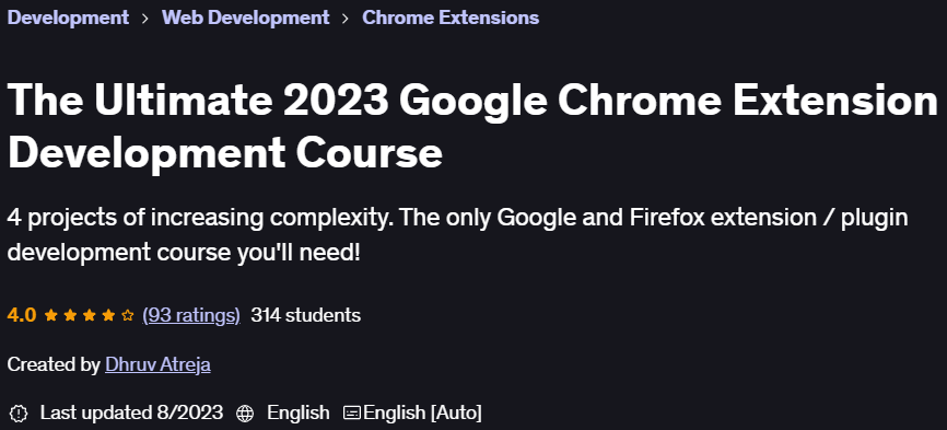 Pictures · The Ultimate 2023 Google Chrome Extension Development Course 2023-1