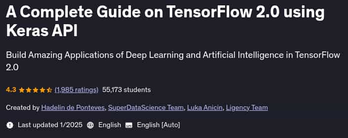 Pictures · Udemy — A Complete Guide on TensorFlow 2.0 using Keras API 2025-1