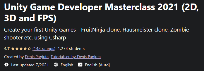 Pictures · Udemy — Unity Game Developer Masterclass 2021 (2D, 3D and FPS) 2021-5