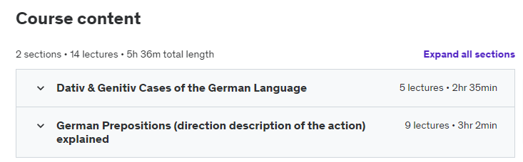 Course topics · Learn German Language: Best German A2 Course [Intermediate] A2.2 2023-8