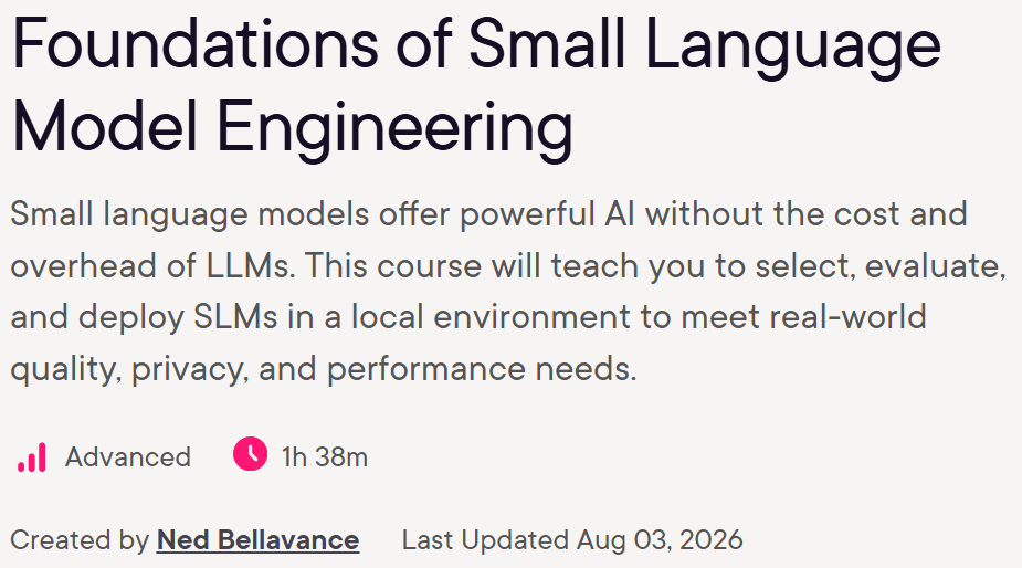 Pictures · Foundations of Small Language Model Engineering 2026-8