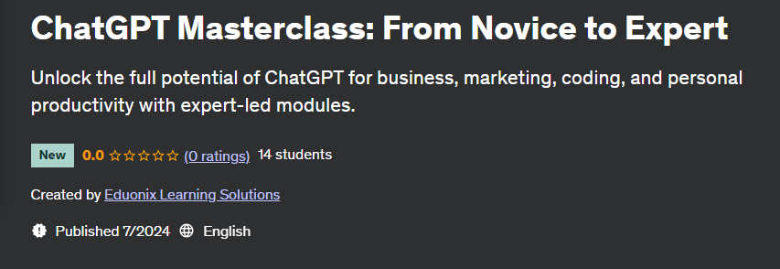 Pictures · ChatGPT Masterclass: From Novice to Expert 2024-2