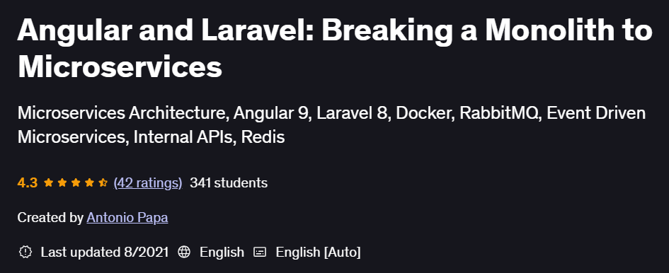 Pictures · Angular and Laravel: Breaking a Monolith to Microservices 2021-8