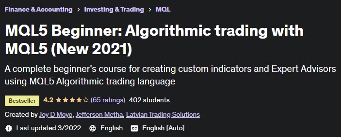 Pictures · Udemy — MQL5 Beginner: Algorithmic trading with MQL5 (New 2021) 2022-3