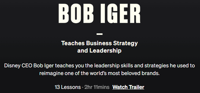 Pictures · MasterClass — Bob Iger Teaches Business Strategy and Leadership 2019-11