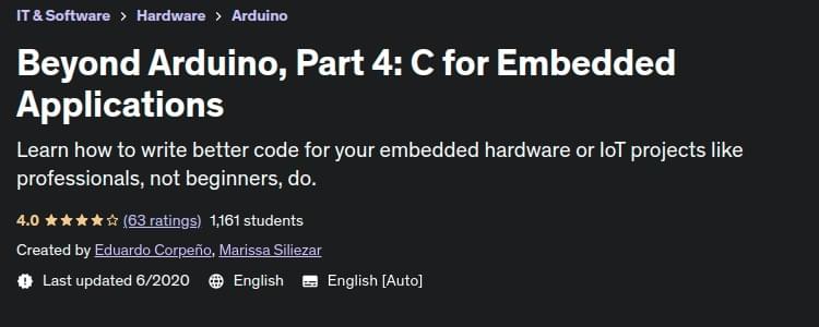Pictures · Udemy — Beyond Arduino, Part 4: C for Embedded Applications 2020-6