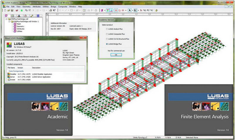 Pictures · FEA LUSAS Academic v19.0-2c1