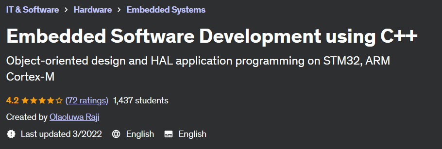 Pictures · Embedded Software Development using C++ 2022-3